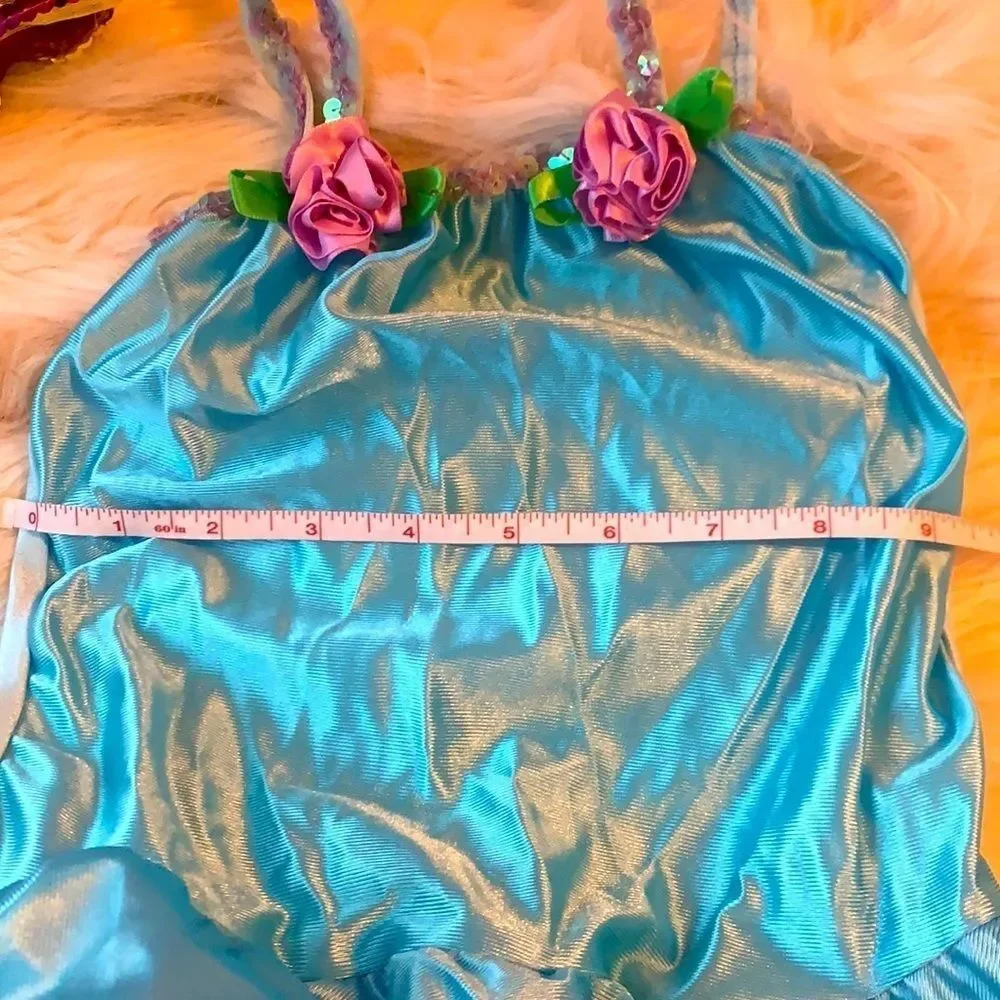 Costume Depot Sleeveless turquoise - aqua and purple ballet dress.